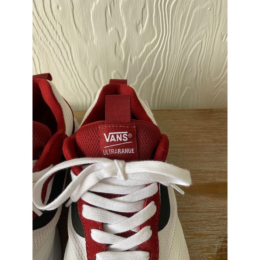 Vans Women's Red and White Sneakers - Picture 4 of 16